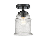 Canton 1 Light Semi Flush Mount 9.63 Inch Tall X 6 Inch Wide by Innovations - 284-1C-G18