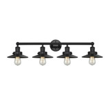 Railroad 4 Light Bath Vanity 7.25 Inch Tall and 35 Inch Wide by Innovations - 616-4W-M1-M7