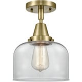 Bell 1 Light Semi Flush Mount 10.38 Inch Tall X 8 Inch Wide by Innovations - 447-1C-G7