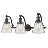 Cone 3 Light 6" Adjustable Bath Vanity 12 Inch and 28 Inch by Innovations - 515-3W-G6