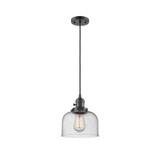 Bell 1 Light Cord Hung Down Mini Pendant 8.88X7.75 Inch Wide by Innovations - 201CSW-G7