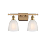 Brookfield 100W 2 LED Bath Vanity 10.38 and 15.75 Inch Wide by Innovations - 516-2W-G44-LED