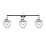 Bullet 3 Light Bath Vanity 15 Inch Tall and 33.75 Inch Wide by Innovations - 205-G66-7