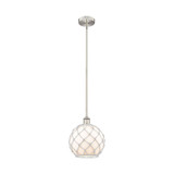 Farmhouse Rope 1 Light Stem Hung Mini Pendant 11.5 and 10 by Innovations - 616-1S-G12-10R