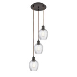 Salina 3 Light Cord Hung Multi Pendant 28.88X12.25 Inch Wide by Innovations - 113B-3P-G292