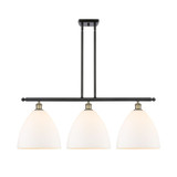 Bristol 3 Light Stem Hung Glass Island 13.5 X 38.5 Inch Wide by Innovations - 516-3I-GBD-12