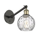Athens Water Glass 100W 1 LED Adjustable Wall Sconce 8X 6 by Innovations - 317-1W-G1215-6-LED