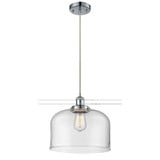 Bell 1 Light Cord hung Mini Pendant 11.38 X 12 Inch Wide by Innovations - 916-1P-G7-L
