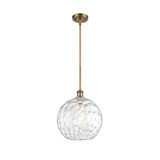 Athens Water Glass 100W 1 LED Mini Pendant 13.5X12 Inch Wide by Innovations - 516-1S-G1215-12-LED