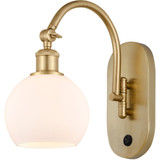 Athens 100W 1 LED Adjustable Swing Arm Wall Sconce 5.88 Inch by Innovations - 518-1W-G12-6-LED