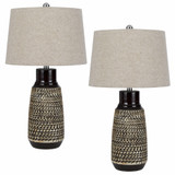 Scottsboro 1 Light Table Lamp (Set of 2) 27 x 15 Inches by Cal  - BO-308TB-2