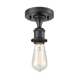 Bare Bulb 100W 1 LED Semi Flush Mount 5.5 Tall and 4.5 Wide by Innovations - 516-1C-LED