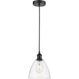 Bristol 100W 1 LED Cord Hung Glass Mini Pendant 9.5X7.5 Inch by Innovations - 616-1P-GBD-75-LED