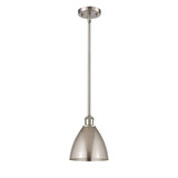 Bristol 100W 1 LED Pendant 9.5 Inch Tall and 7.5 Inch Wide by Innovations - 516-1S-MBD-75-LED