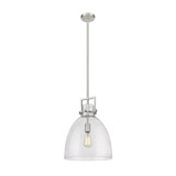 Newton Bell 1 Light Pendant 15 Inch Tall and 14 Inch Wide by Innovations - 411-1SL-G412-14