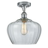 Fenton 100W 1 LED Semi Flush Mount 12 Inch and 11 Inch Wide by Innovations - 516-1C-G9-L-LED