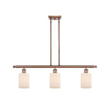 Hadley 100W 3 LED Stem Hung Island 9.5 Inch and 36 Inch Wide by Innovations - 516-3I-G34-LED