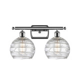 Athens Deco Swirl 2 Light Bath Vanity 10.88 X 18 Inch Wide by Innovations - 516-2W-G1213-8