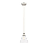 Berkshire Glass 1 Light Stem Hung Mini Pendant 9.5 X 8 by Innovations - 616-1S-GBC-8