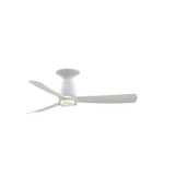 Kute 3 Blade Flush Ceiling Fan with DW Light Kit 44 Inch Wide by Fanimation - FPD8547-DWLK-F