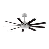 Odyn Custom 9 Blade Ceiling Fan with Light Kit 56 Inches Wide by Fanimation - FPD8152BLW56103