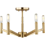 Vector 5 Light 18 Inch Wide Semi Flush Mount by Visual Comfort Studio - 7724305