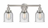 Bell 3 Light Mercury Glass Vanity Light 24.5 Inch Wide by Innovations - 616-3W-G54
