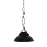 Bow 1 Light Chain Hung Pendant 19.75 Inch Tall and 13 Inch Wide by Toltec - 271-428