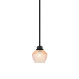 Zola 1 Light Stem Hung Pendant 7 Inch Tall and 6 Inch Wide by Toltec - 72-4623