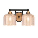 Paramount 2 Light Dome Bath Bar 7.5 Inch Tall X 14.25 Inch Length by Toltec - 3422-4613