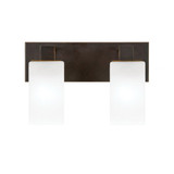 Apollo 2 Light Bath Bar 8.75 Inch Tall and 14 Inch Length by Toltec - 582-2BB