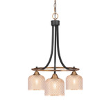 Paramount 3 Light Dome DownLight Dome Chandelier 22.75 X 17 Inch by Toltec - 3413-4613
