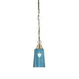 1 Light Chain Hung Pendant 9.5 Inch Tall and 4.5 Inch Wide by Toltec - 31-95-45