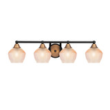 Paramount 4 Light Bath Bar 7.5 Inch Tall and 31 Inch Length by Toltec - 3424-4623
