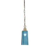 1 Light Chain Hung Pendant 12.75 Inch Tall and 5.25 Inch Wide by Toltec - 31-1275-525