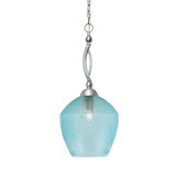 Bow 1 Light Chain Hung Pendant 26.25 Inch Tall and 9 Inch Wide by Toltec - 271-2625-9