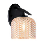 Kurve 1 Light Dome Downlight Wall Sconce 9 Inch and 6 Inch Wide by Toltec - 3720-4613