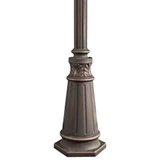 72 Inch Outdoor Post Aluminum Post with Decorative Base by Kichler - 9510