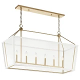 Halifax Down 6 Light Small Linear Chandelier by Bailey Street Home - 147-BEL-1328497