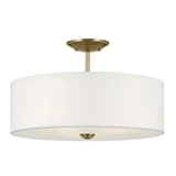 Shailene 3 Light 18 Inch Wide Drum Semi Flush Mount by Kichler - 43692