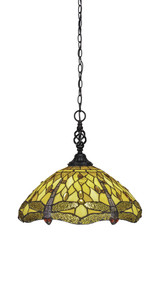 Elegante 1 Light Large Pendant 16.25 Inch Tall by Toltec - 82-16-1625