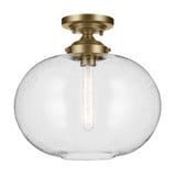 Avery 1 Light 14.5 Inch Wide Semi Flush Mount by Kichler - 43913