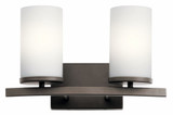 Crosby 2 Light Vanity Light by Kichler - 45496