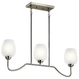 Valserrano 3 Light Wine Goblet Linear Chandelier by Kichler - 44379