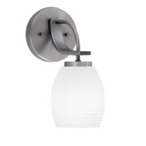 Cavella 1 Light Wall Sconce 10.75 Inch Tall by Toltec - 3911-GP-615