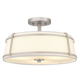 Sloane 3 Light Semi Flush Mount 9.25 Inch Tall and 16 Inch Wide by Quoizel - SLN1716