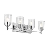 Shailene 4 Light Clear Glass Vanity Light by Kichler - 45575C
