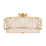 Birkleigh 4 Light Inch Wide Semi Flush Mount by Kichler - 52076-13