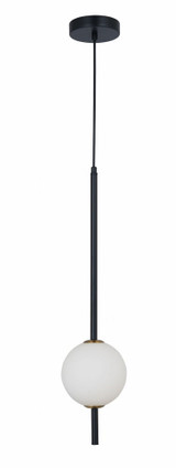 Bâton 12W 1 LED Light Mini Pendant by Abra - 10020PN