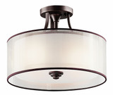 Bentinck Mount 3 Light 15 Inch Wide Semi Flush Mount by Bailey Street Home - 147-BEL-553118